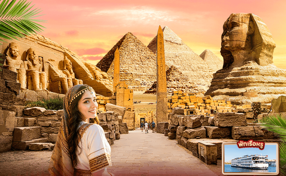 เปิดตำนานฟาโรห์ฉลองปีใหม่ Grand Egypt Cairo Aswan Luxor Nile cruise
